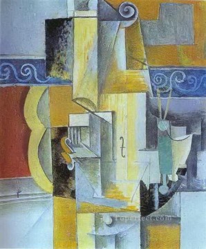  violin painting - Violin and Guitar 1913 cubist Pablo Picasso